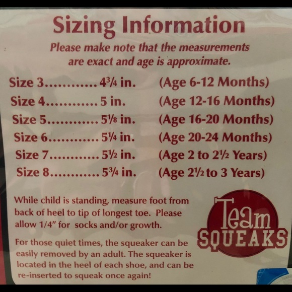 Texas Tech GIRLS Squeaker Shoes Toddlers 3, 4,7, 8 - Picture 6 of 6